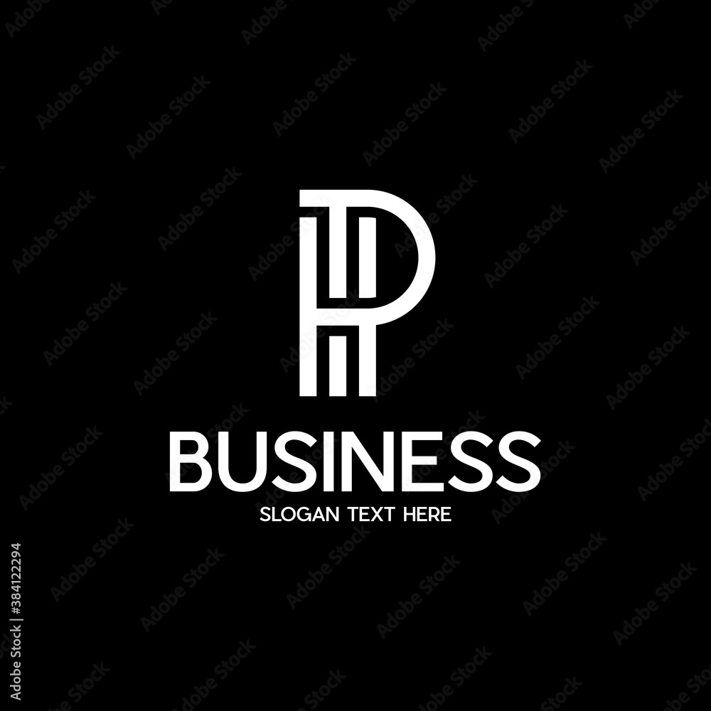 PH abstract letter mark, PH letter designs for logo and icons PH abstract letter mark, PH letter designs for logo and icons