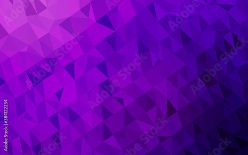 Dark Purple, Pink vector blurry triangle texture.