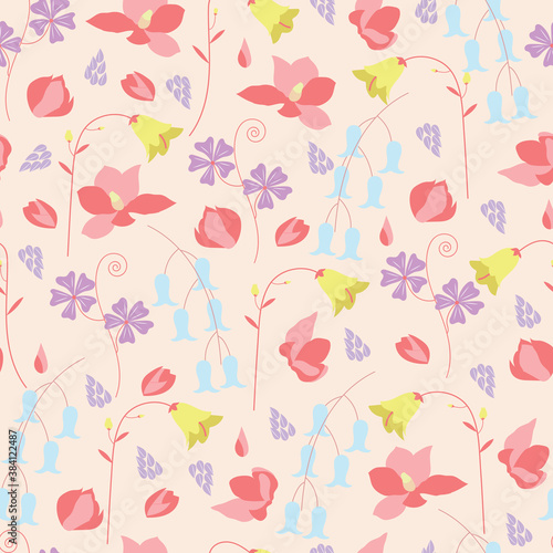 Ditsy Floral seamless pattern