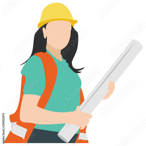 
Civil engineer person to draw maps 
