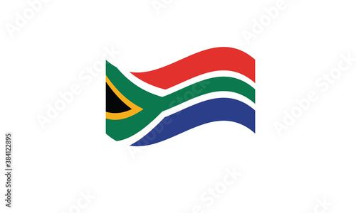 South Africa flag waving vector illustration Free Download South Africa flag waving vector illustration - GFXLoad