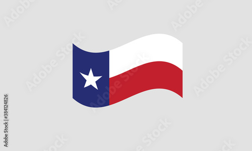 Free Download Texas flag waving vector illustration - GFXLoad