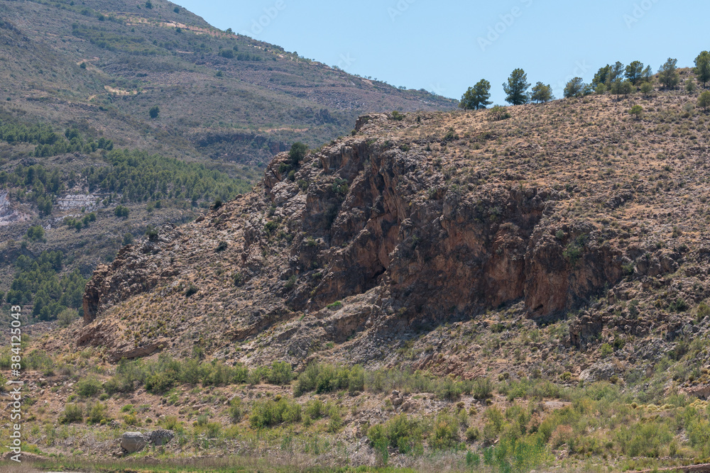 mountainous and rugged landscape in southern Spain mountainous and rugged landscape in southern Spain