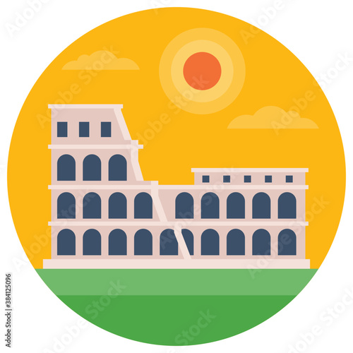 
Colosseum is oval amphitheatre in the centre of the city of Rome
