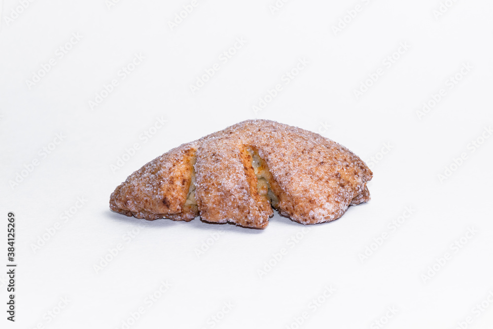 Homemade cakes, muffins on a white background. close-up Homemade cakes, muffins on a white background. close-up