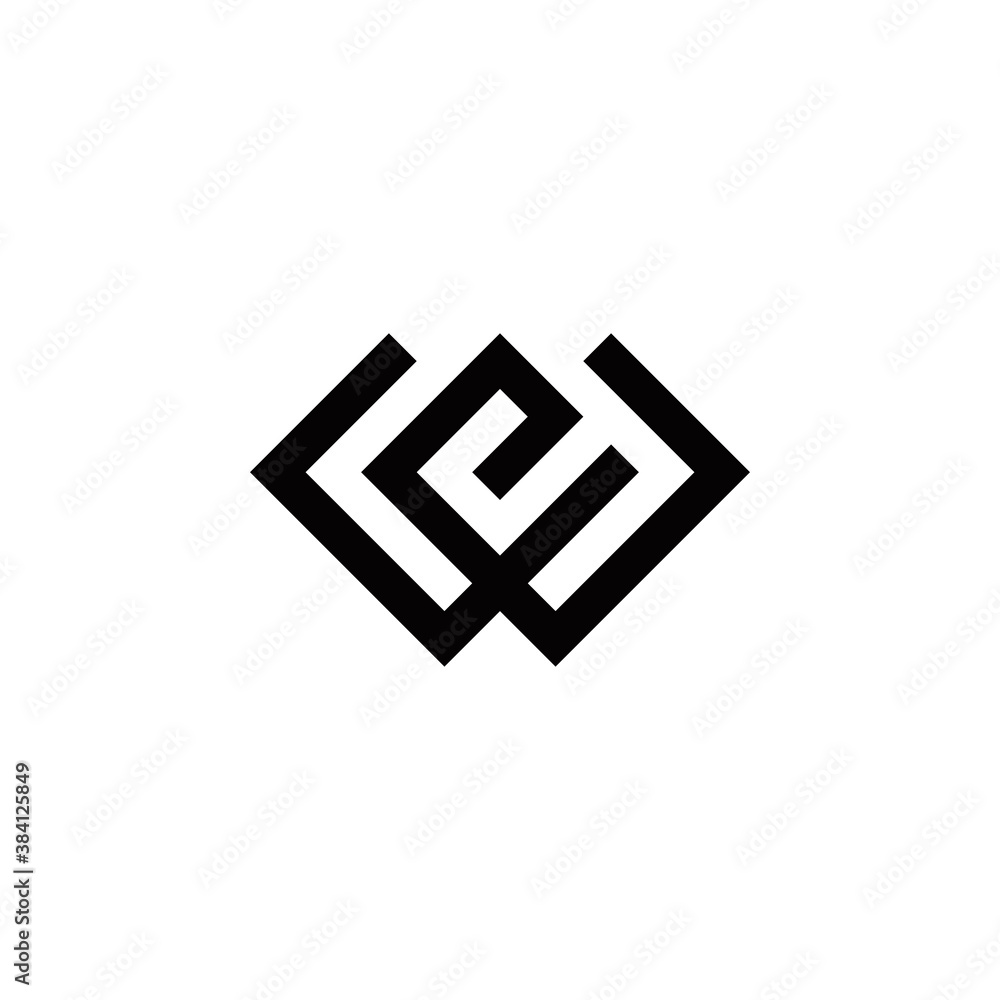 w e we ew initial logo design vector graphic idea creative w e we ew initial logo design vector graphic idea creative