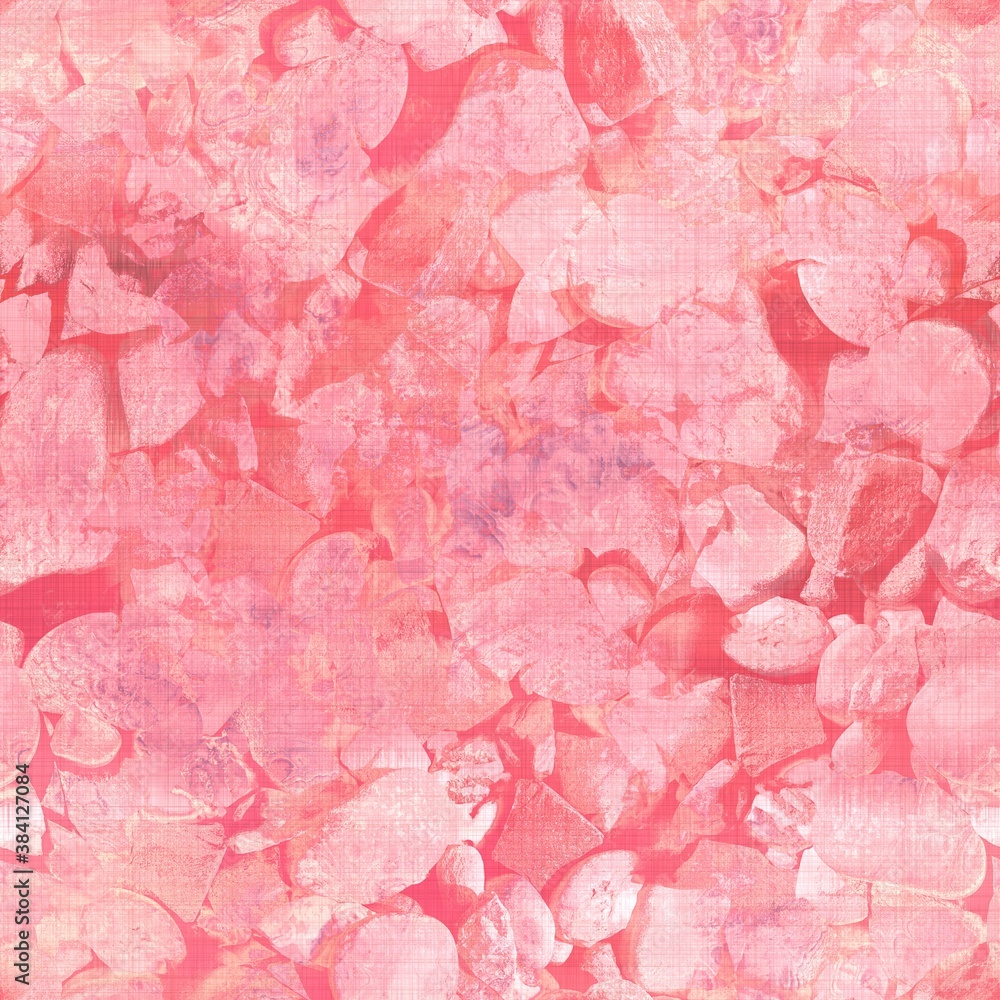 Fototapeta premium Coral pink girly sweet seamless pattern texture. High quality illustration. Candy, ice cream, or sherbet pink. Natural texture with digital overlay.