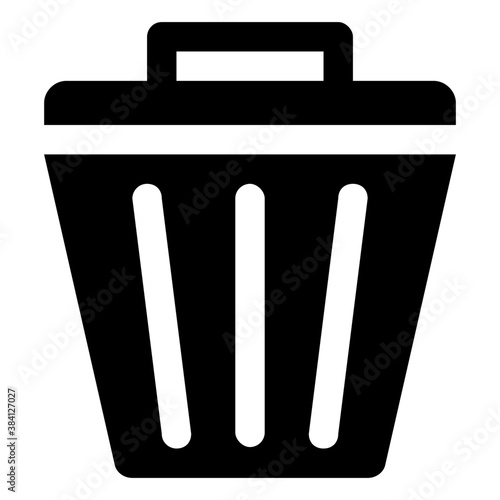 
A dustbin or a trash bin for disposing off garbage 
