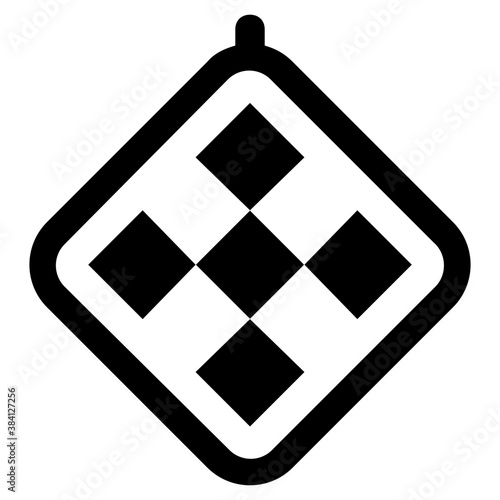 
A table cloth used as a mat for dine in 

