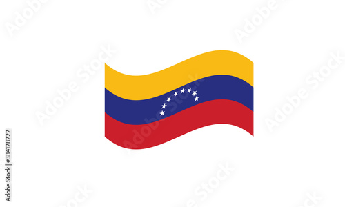 Venezuela flag waving vector illustration