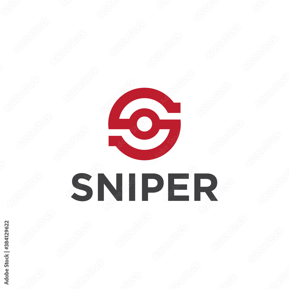Sniper Logo Vector Symbol Creative