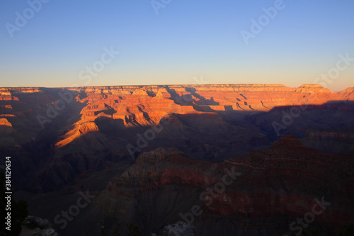 South Rim Grand Canyon before sunset, Arizona, USA