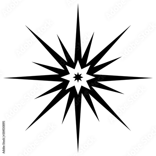 
An icon vector denoting sparkling star 
