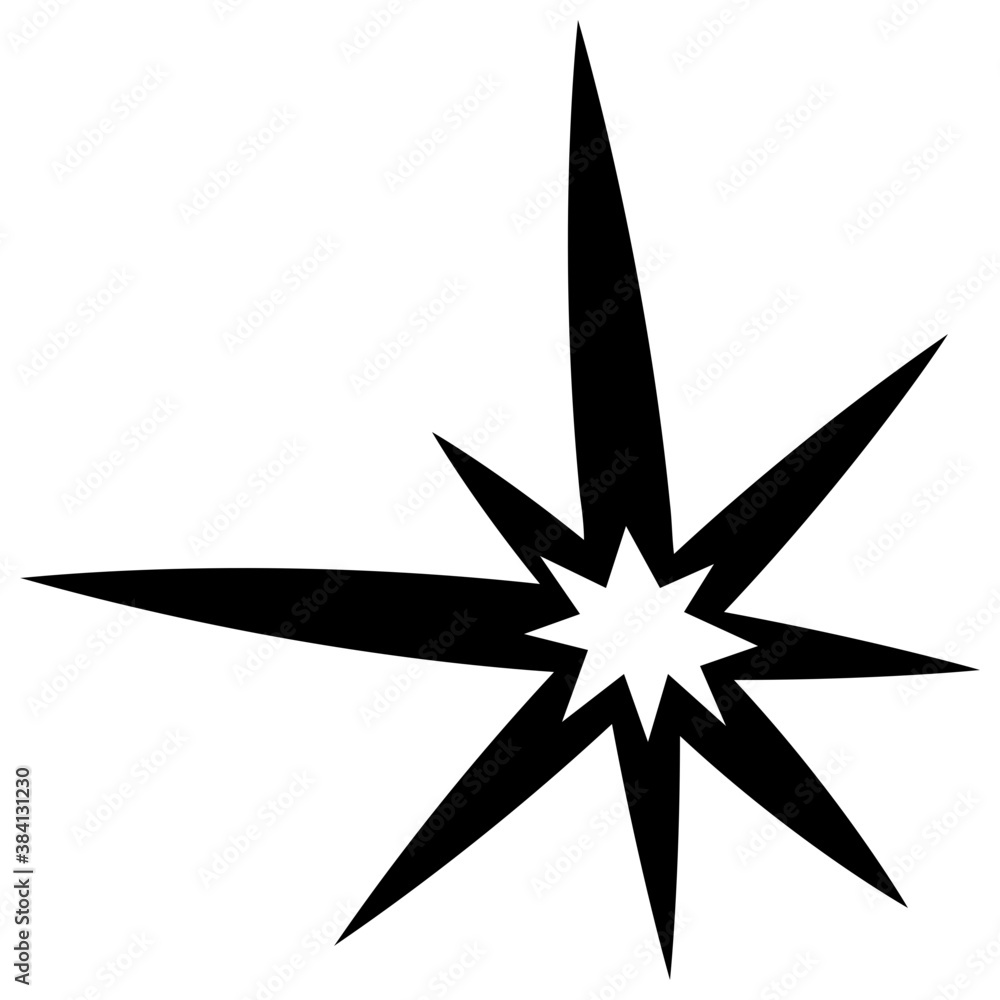 A sparkling star glyph icon vector
A sparkling star glyph icon vector