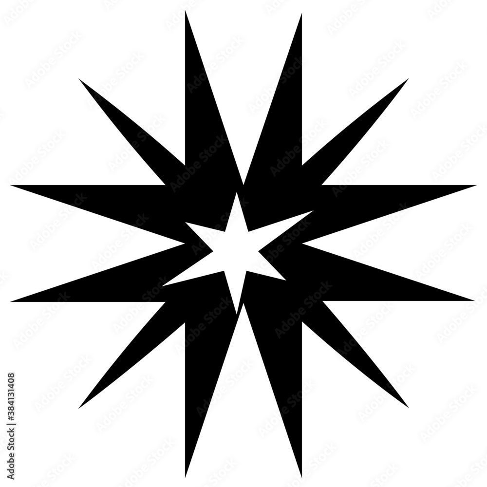 custom made wallpaper toronto digital
A sparkling star glyph icon vector 
