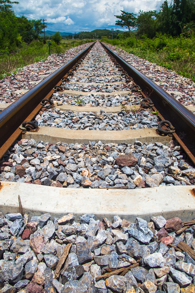 Railroad for train to Chiangmai, Thailand Railroad for train to Chiangmai, Thailand