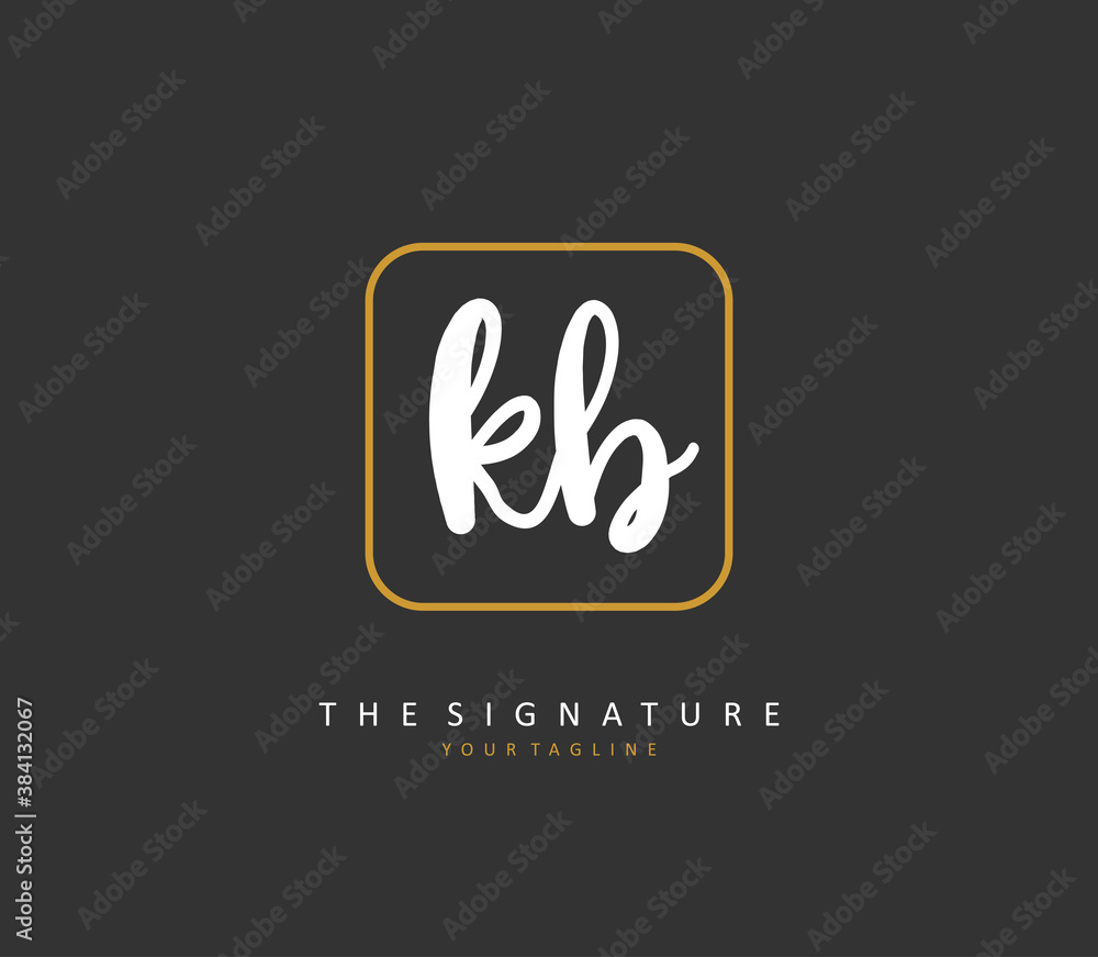K B KB Initial letter handwriting and signature logo. A concept handwriting initial logo with template element. K B KB Initial letter handwriting and signature logo. A concept handwriting initial logo with template element.