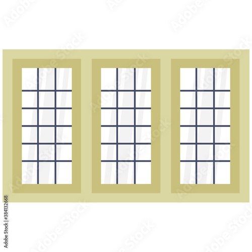  Flat icon design of window  