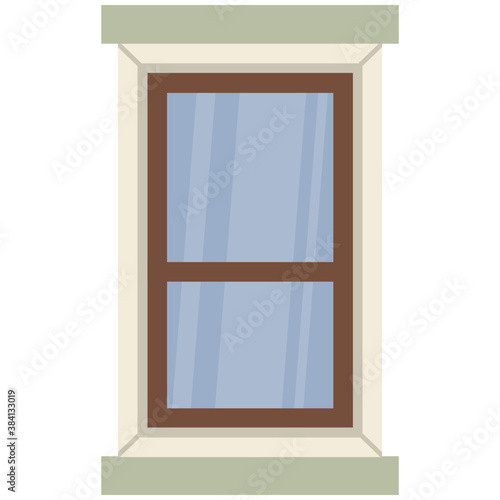  Flat icon design of window  