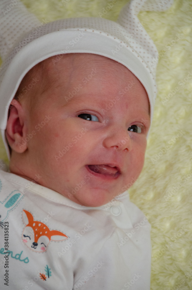 Birth photo of a newborn baby, little boy Birth photo of a newborn baby, little boy