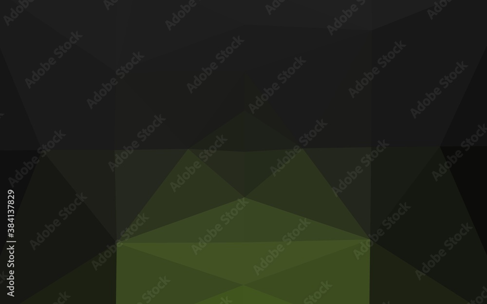 Obraz premium Dark Green vector abstract mosaic background.
