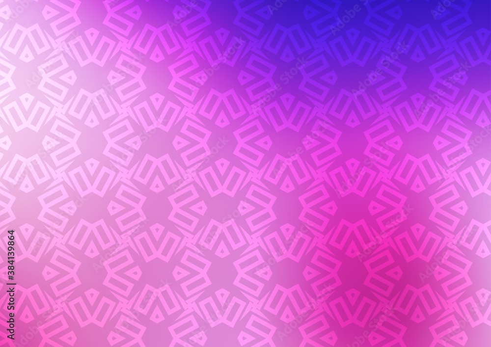 Light Pink, Blue vector cover in triangles, cubes.