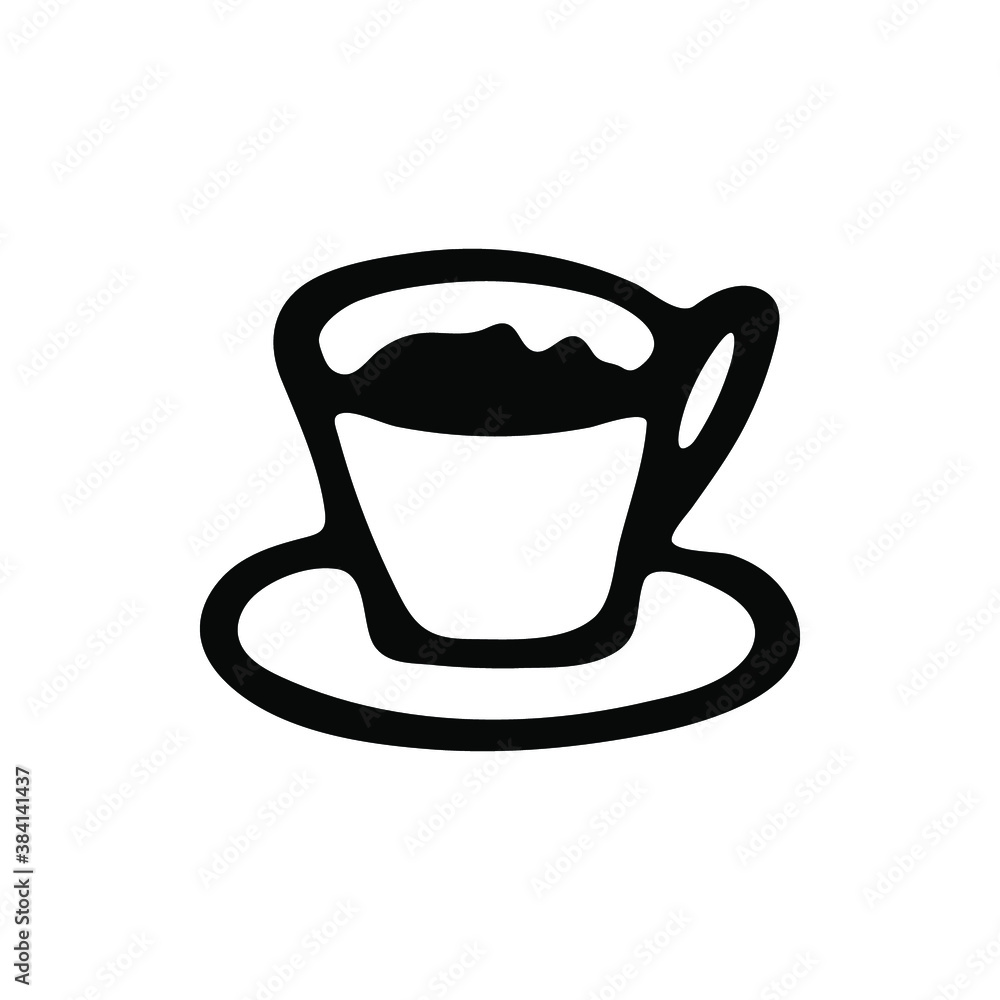 Doodle drink cup. Hand-drawn picture isolated on white background. Vector Doodle drink cup. Hand-drawn picture isolated on white background. Vector