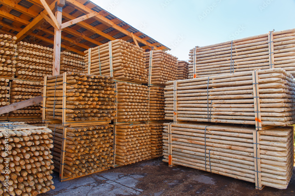 Piles of wooden boards in the sawmill, planking. Piles of wooden boards in the sawmill, planking.