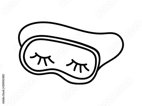 ISOLATED EYE PATCH ON A WHITE BACKGROUND