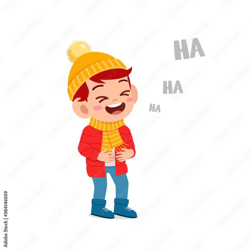 happy cute little kid play and wear jacket in winter season. child laugh wearing warm clothes happy cute little kid play and wear jacket in winter season. child laugh wearing warm clothes
