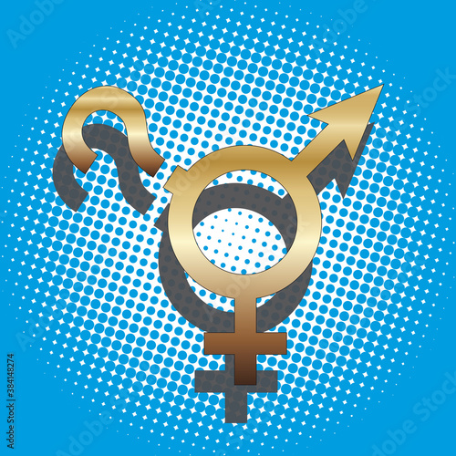 Farbraster Gender Gold