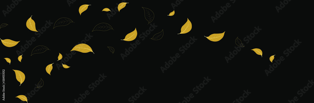 Gold leaves background Gold leaves background