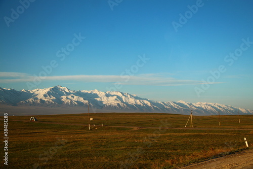 landscape with mountains