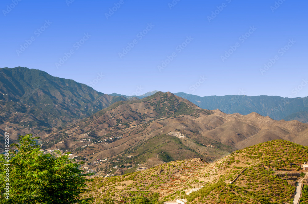Mountains alongside the Afghanistan Pakistan border line