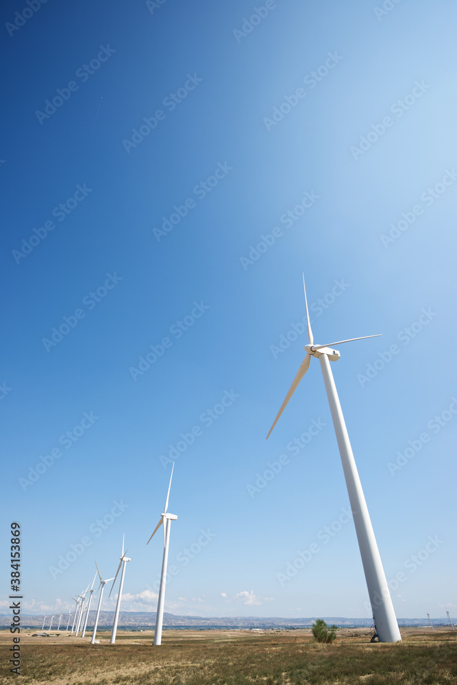 Fototapeta premium Sustainable wind energy concept