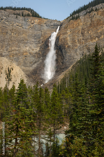 Takakkaw Falls, a waterfall located in Yoho National Park in British Columbia, Canada