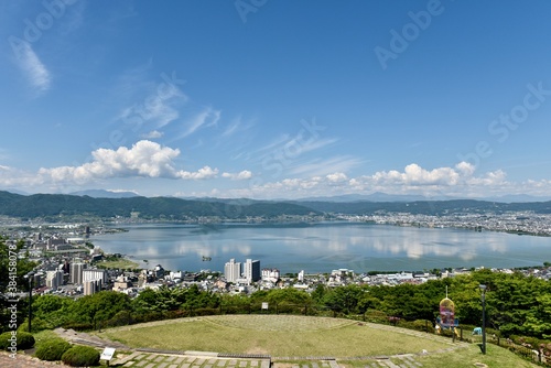 諏訪湖全景