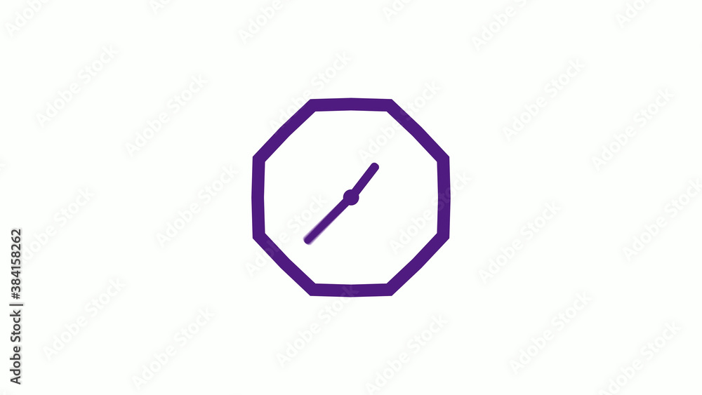 New counting down purple dark clock icon on white background,12 hours wall clock New counting down purple dark clock icon on white background,12 hours wall clock