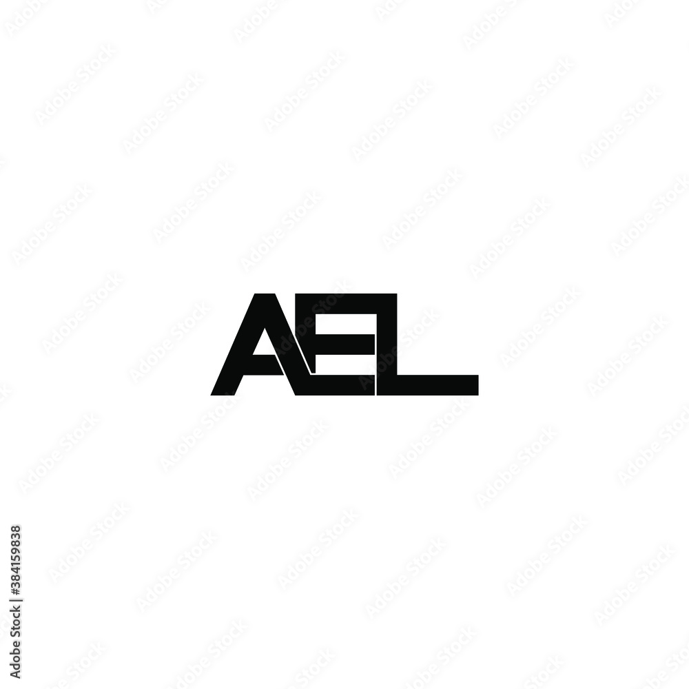ael letter original monogram logo design ael letter original monogram logo design