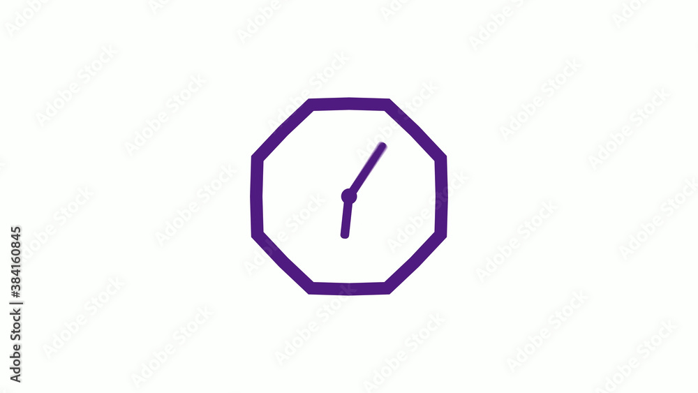 New counting down purple dark clock icon on white background,12 hours wall clock New counting down purple dark clock icon on white background,12 hours wall clock