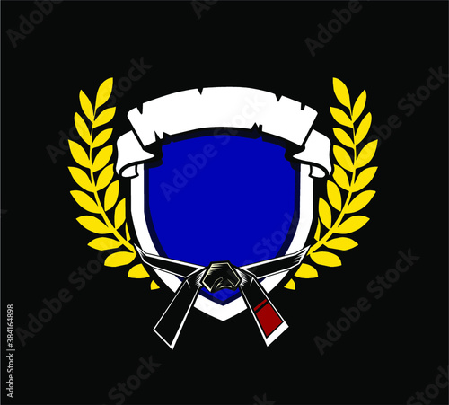 martial art logo cartoon