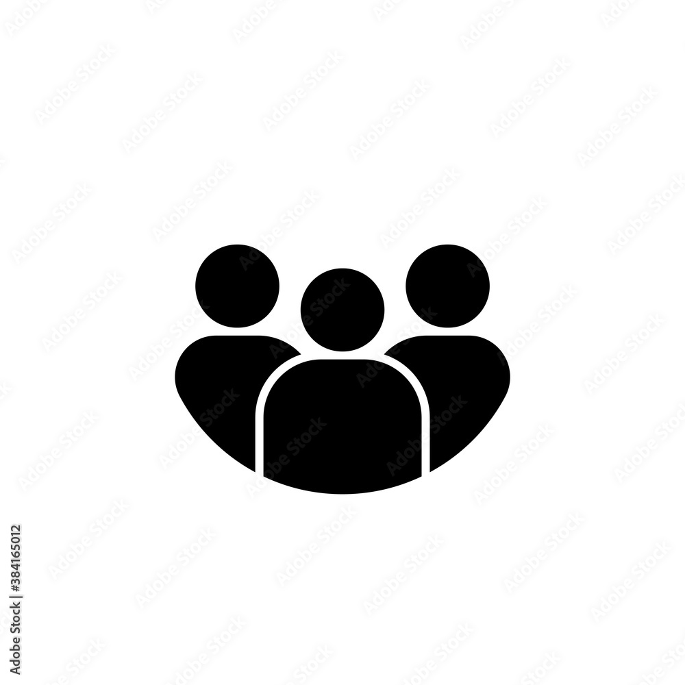 People Icon in trendy flat style isolated on white background. Crowd signs. Persons symbol for your infographics web site design, logo, app, UI. Vector illustration. EPS10. People Icon in trendy flat style isolated on white background. Crowd signs. Persons symbol for your infographics web site design, logo, app, UI. Vector illustration. EPS10.