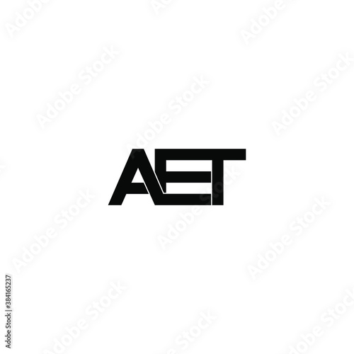 aet letter original monogram logo design