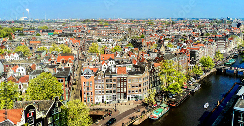 Photography Aerial view of Amsterdam, The Netherlands