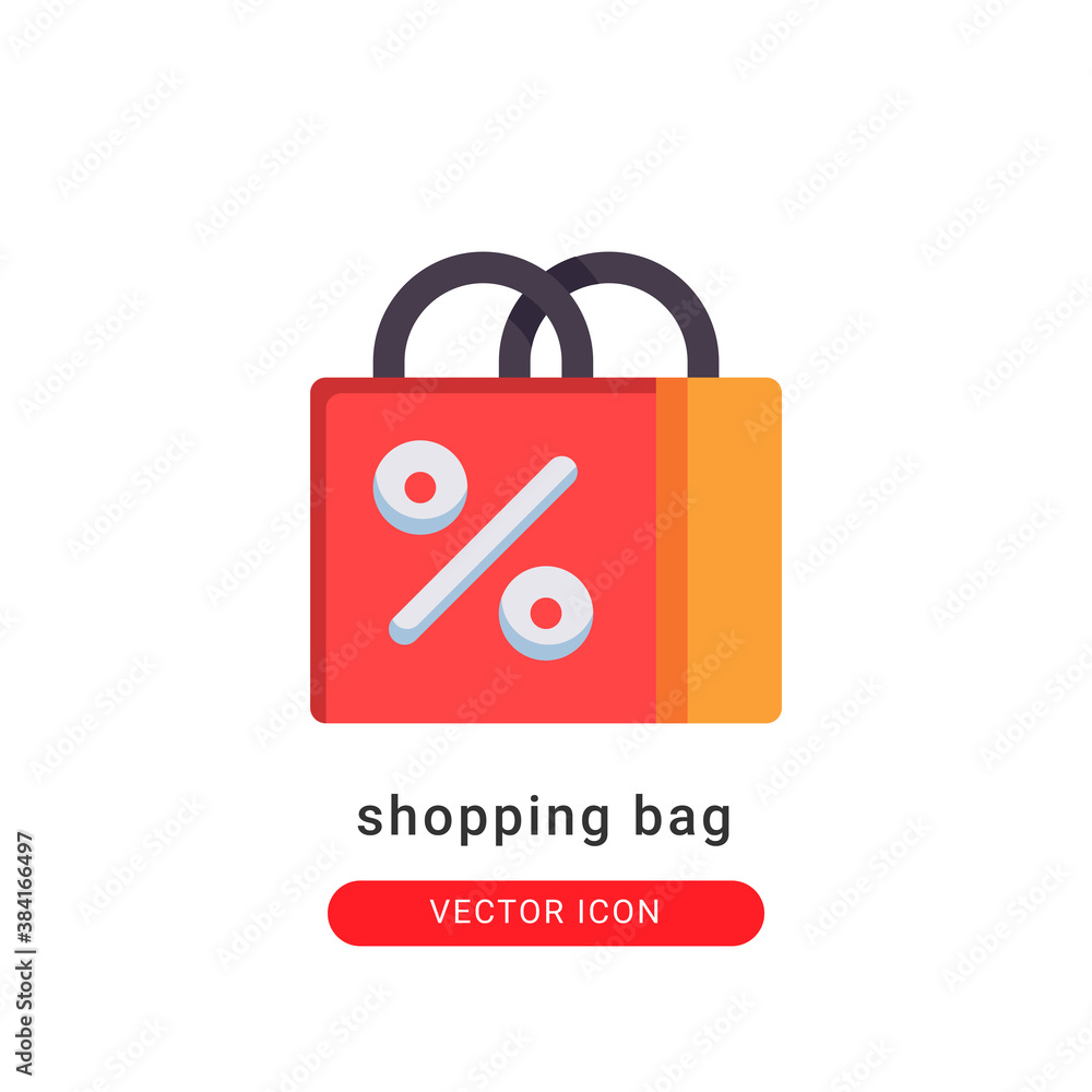 shopping bag icon vector illustration. shopping bag icon flat design. shopping bag icon vector illustration. shopping bag icon flat design.