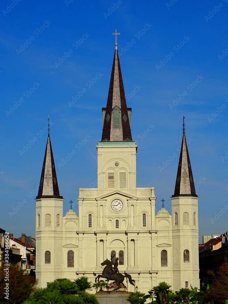 Fototapeta premium North America, United States, Louisiana,United States, Louisiana, New Orleans (NOLA), St. Louis Cathedral, also known as the 
