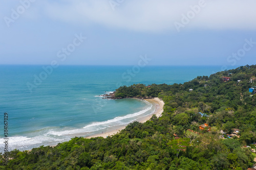 Fotografie Felix beach, Ubatuba, São Paulo, Brazil, drone image