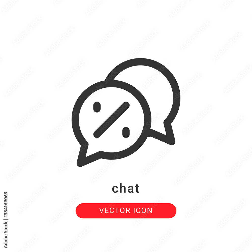 chat icon vector illustration. chat icon outline design. chat icon vector illustration. chat icon outline design.