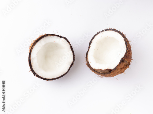 Fresh Coconut isolated stock image.