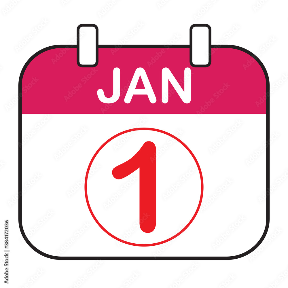 Flat calendar Icon. Calendar on the wall. Vector illustration. Flat calendar Icon. Calendar on the wall. Vector illustration.